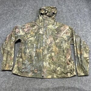 Kings Jacket Mens 2XL Green Camo Mountain Shadow Hooded Hunting Windbreaker